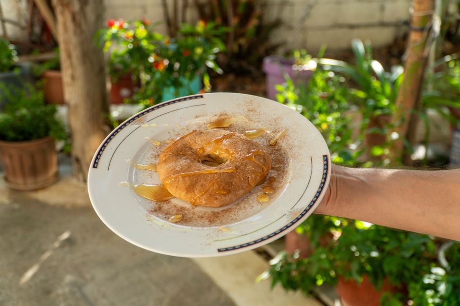 Bougatsa at Bougatsa Bantis Thessaloniki Greece